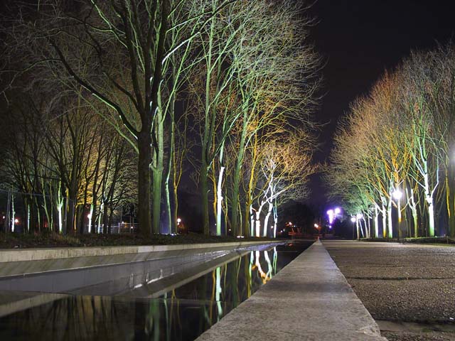 Parc la nuit (Cergy)