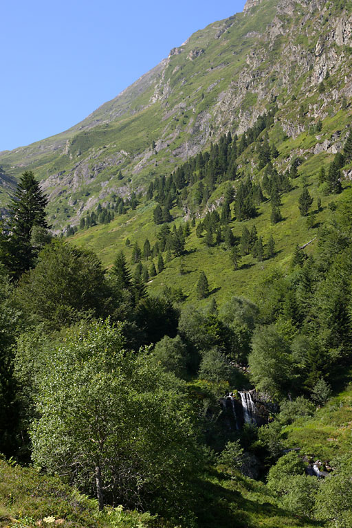 Vallon de Lassas (valle d'Aure), Cascade