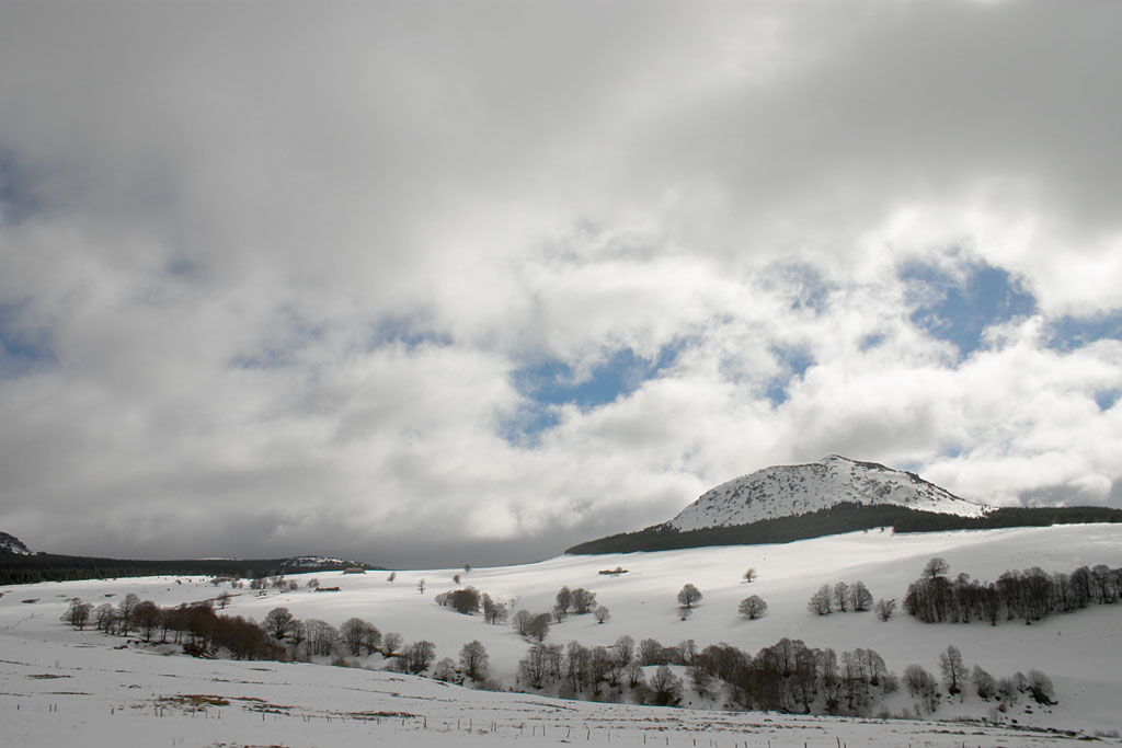Hiver en Haute-Loire, Suc de Montfol